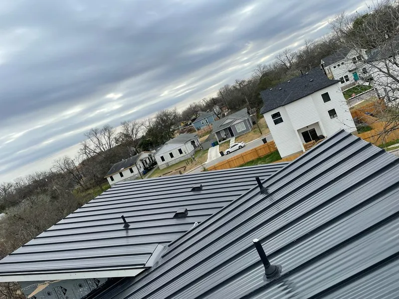 Standing seam metal roof panels with vents for Skylight Repair in Rice Lake